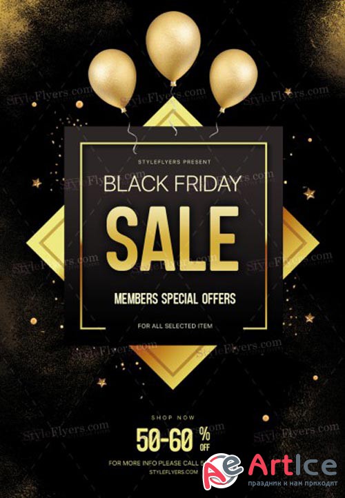 Black Friday V39 2018 PSD Flyer Template