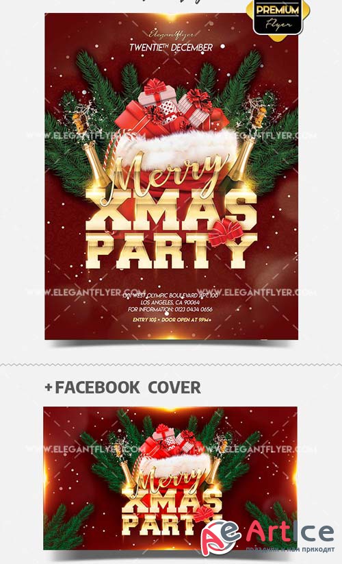 Xmas Club Night V30 2018 Flyer PSD Template