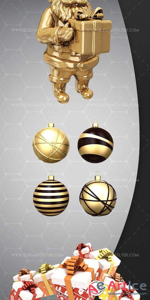 Christmas Set V3 2018 Premium 3d Render Templates