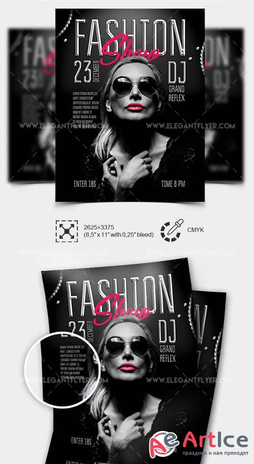 Fashion Show V77 2018 PSD Flyer Template