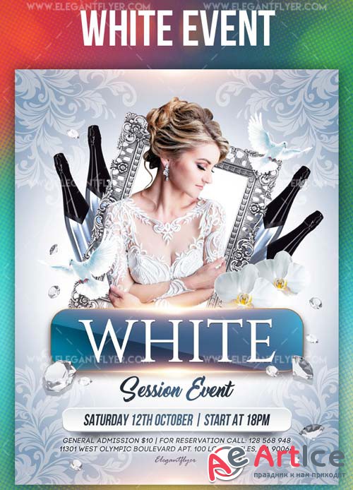 White Event V1 2019 Flyer PSD Template