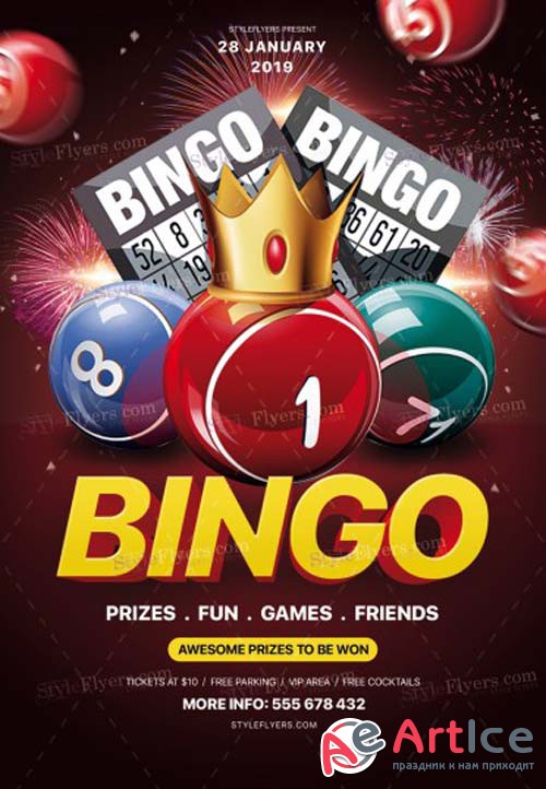 Bingo V1 2019 PSD Flyer Template