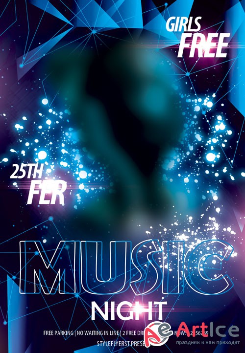 Music Night V3 2019 Flyer PSD Template