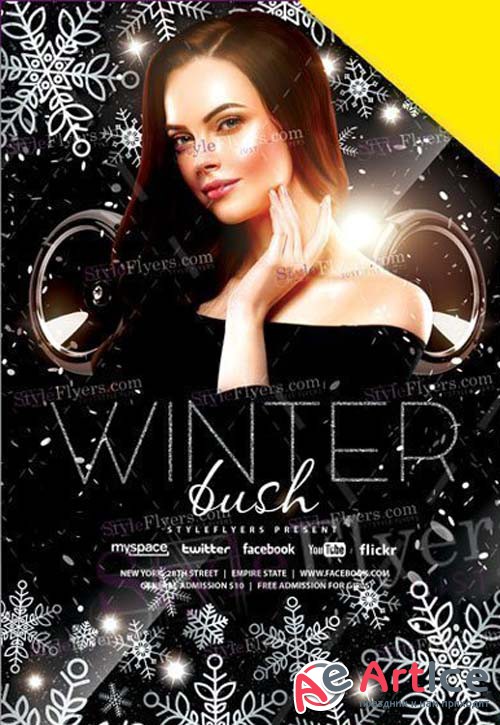 Winter bush V1 2019 Flyer PSD