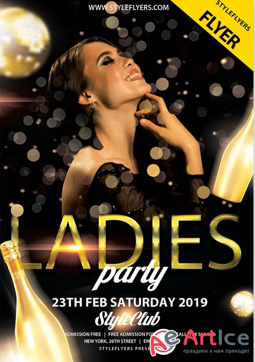 Ladies Night V5 2019 PSD Flyer Template