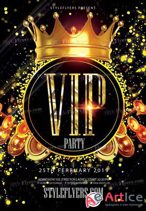 VIP V1 2019 PSD Flyer Template