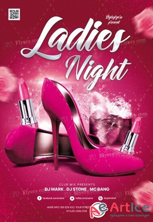 Ladies Night V10 2019 PSD Flyer Template