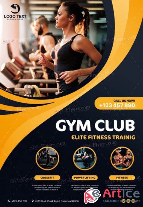 GYM V6 2019 PSD Flyer Template