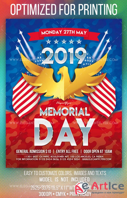 Memorial Day V3 2019 Flyer PSD Template