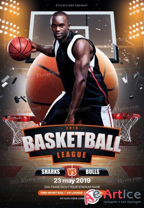 Basketball V11 2019 PSD Flyer Template