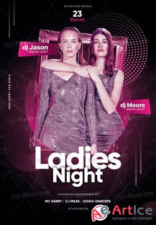 Ladies Night V15 2019 PSD Flyer Template