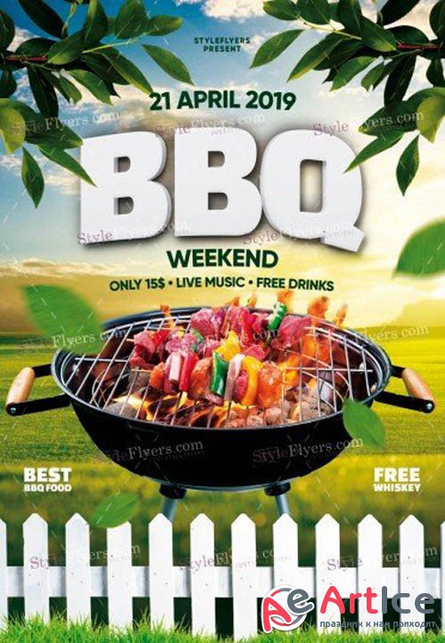 BBQ V1 2019 PSD Flyer Template