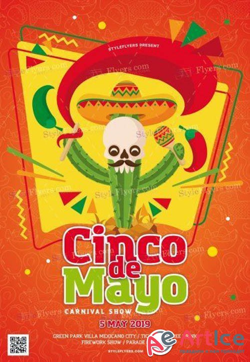 Cinco De Mayo V11 2019 PSD Flyer Template