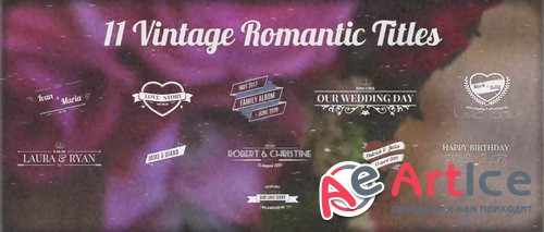 11 Vintage Wedding Titles for Premiere Pro