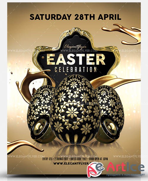 Easter Celebration V12 2019 PSD Flyer Template