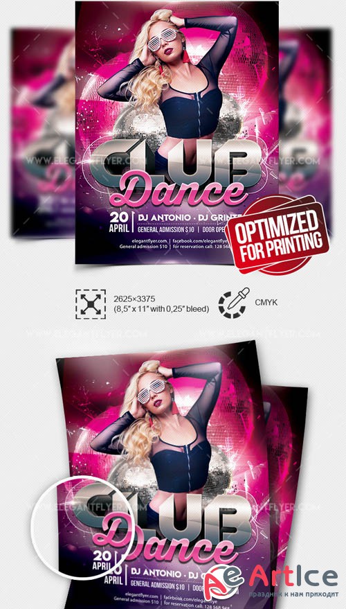 Club Dance V15 2019 Flyer PSD Template