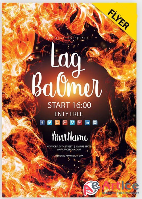 Lag BaOmer V1 2019 Flyer PSD