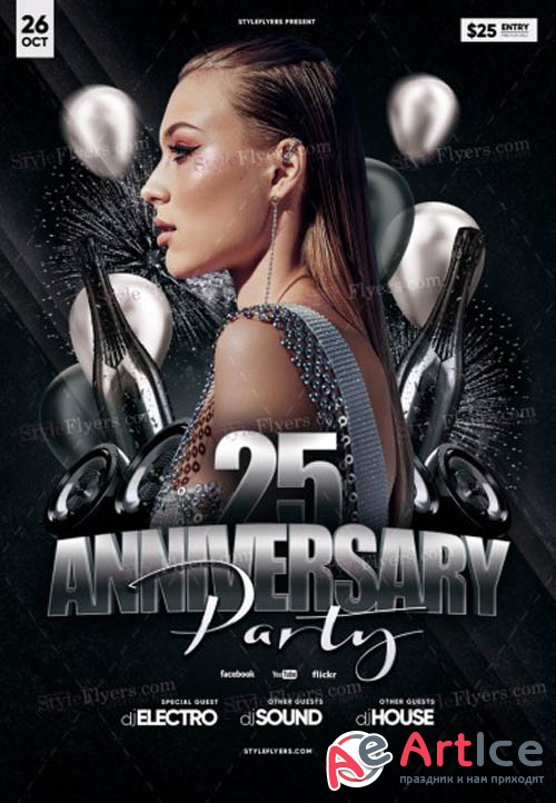 Anniversary 2019 PSD V10 Flyer Template