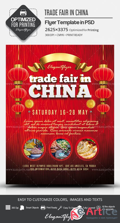 Trade Fair in China V1 2019 PSD Flyer Template