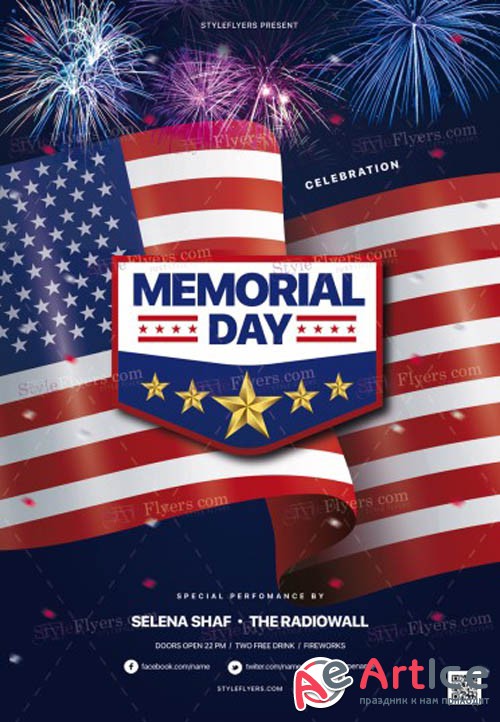 Memorial Day V15 2019 Flyer Template