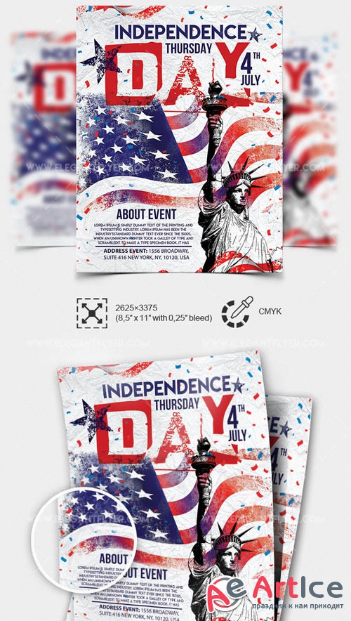 Independence Day V9 2019 Premium PSD Flyer Template