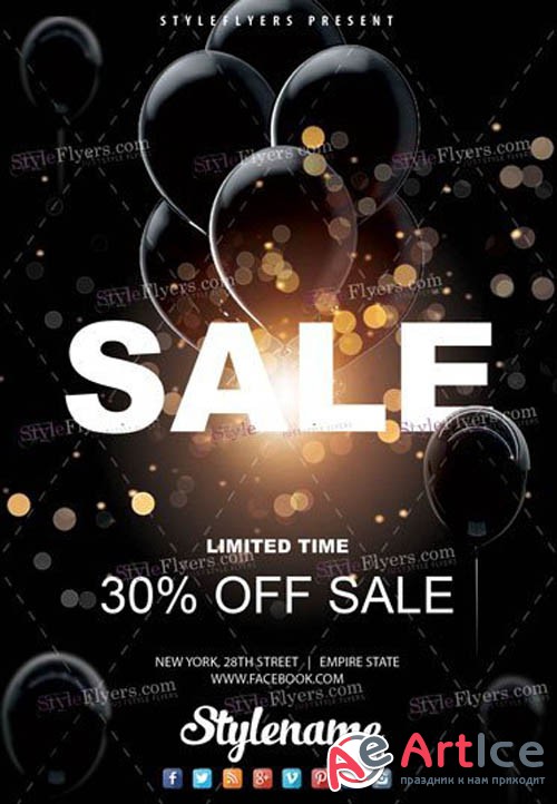 Sale V2208 2019 PSD Flyer