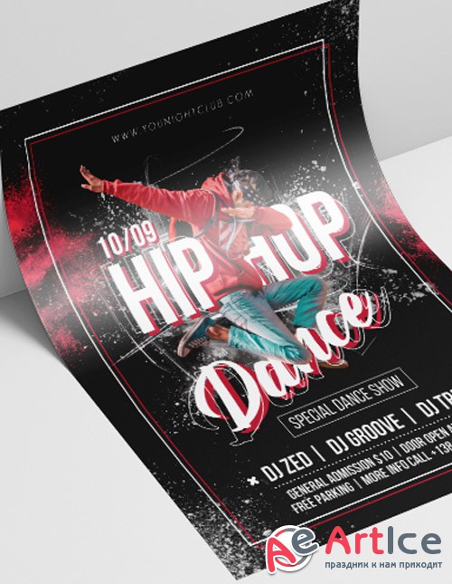 Hip Hop Dance V2208 2019 Premium PSD Flyer Template