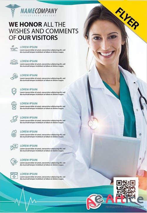 Medical V2908 2019 Flyer PSD Template