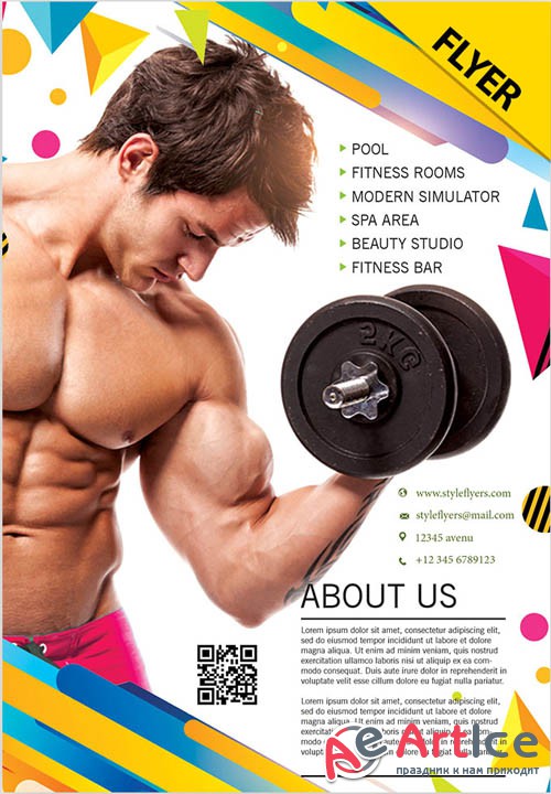 GYM V2908 2019 PSD Flyer Template