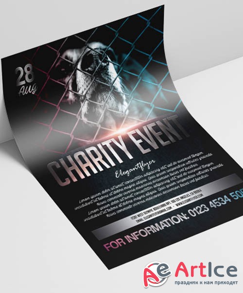 Charity Event V2908 2019 PSD Flyer Template