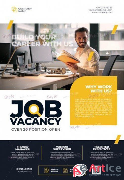 Job Vacancy V1709 2019 PSD Flyer Template