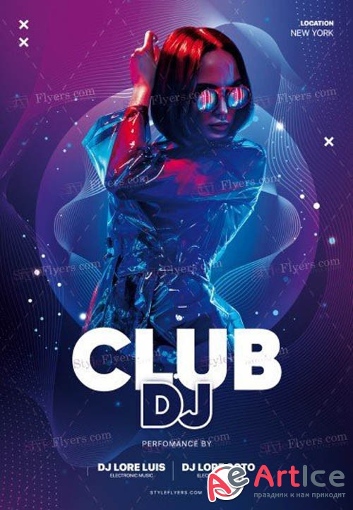 Club DJ V1709 2019 PSD Flyer