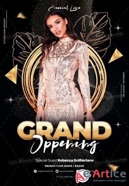 Grand Oppening V1709 2019 PSD Flyer Template