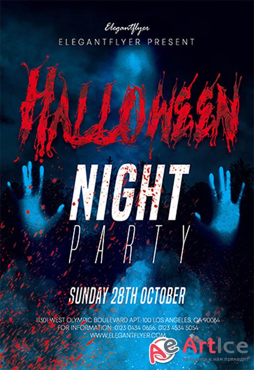 Halloween V27092 2019 Premium PSD Flyer Template