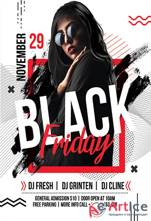 Black Friday V2709 2019 Premium PSD Flyer Template