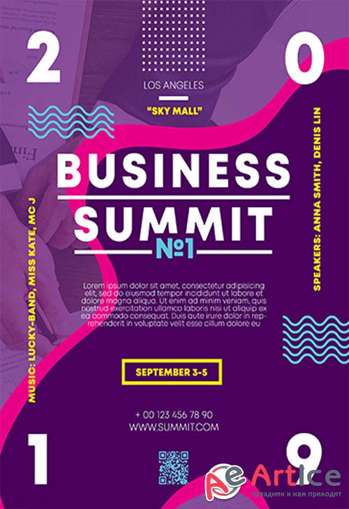 Business Summit V0210 2019 Premium PSD Flyer Template