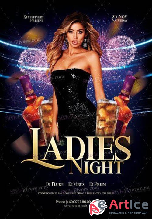 Ladies Night V1810 2019 PSD Flyer Template