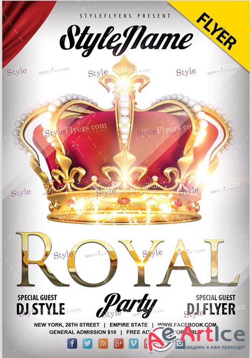 Royal party V1810 2019 PSD Flyer Template