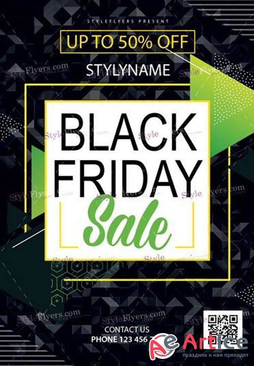 Black Friday Sale V3010 2019 PSD Flyer Template