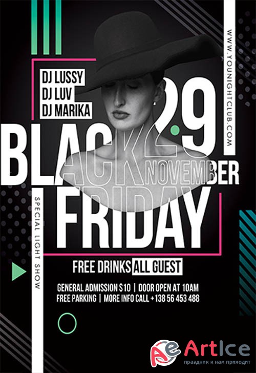 Black Friday V3010 2019 Premium PSD Flyer Template