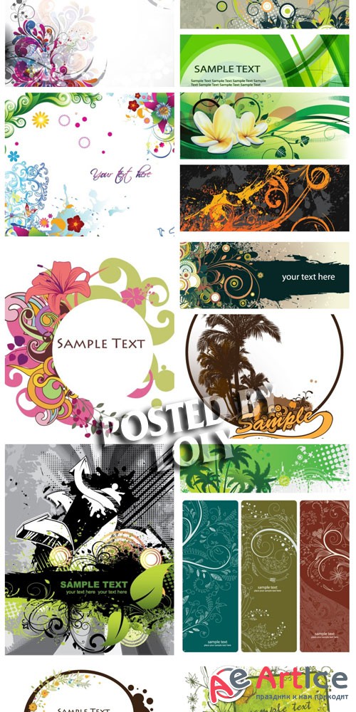 25 abstract illustrations V2 - Stock Vector