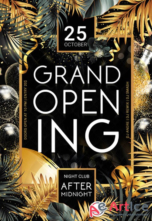 Grand Opening V0711 2019 Premium PSD Flyer Template