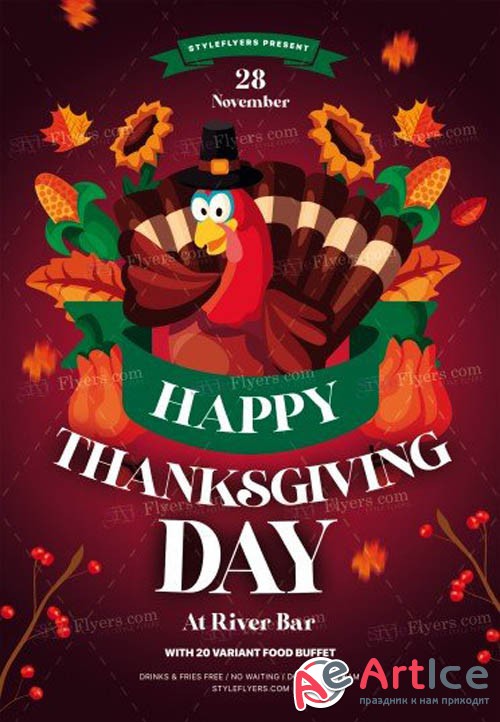 Thanksgiving Day V0811 2019 PSD Flyer Template