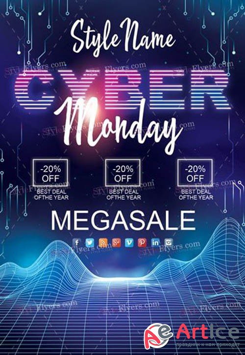 yber Monday V1711 2019 PSD Flyer Template