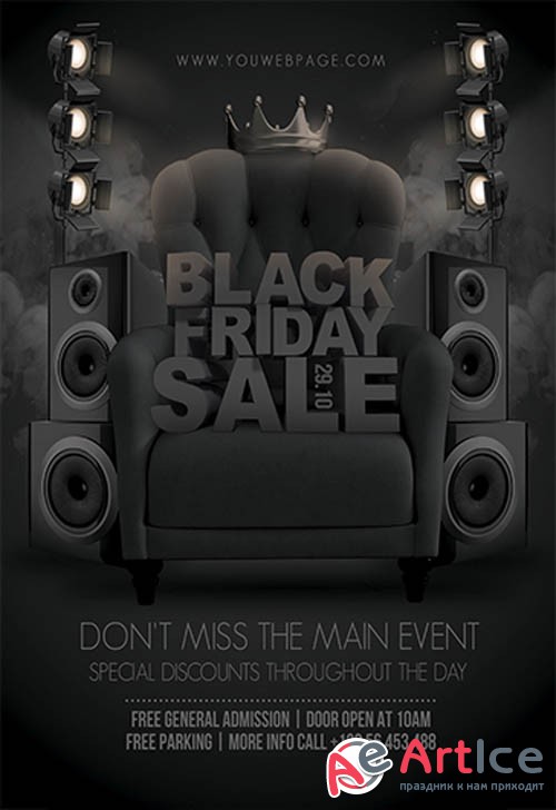 Black Friday V2611 2019 Premium PSD Flyer Template