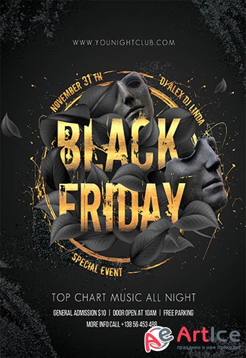 Black Friday V2511 2019 Premium PSD Flyer Template