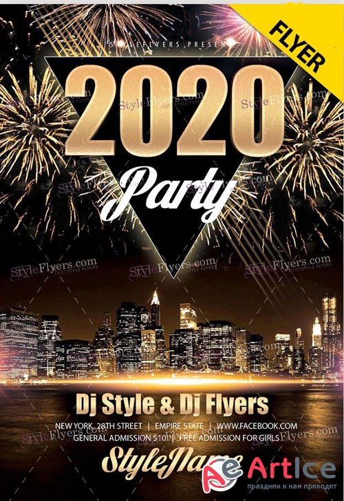 2020 Party V0312 2019 PSD Flyer Template