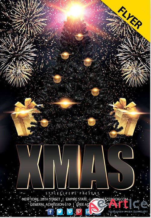 Xmas Party V0212 2019 PSD Flyer Template