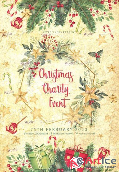 hristmas harity Event V1612 2019 PSD Flyer Template