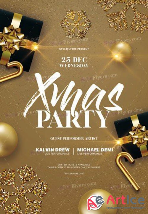 Xmas Party V1612 2019 PSD Flyer Template